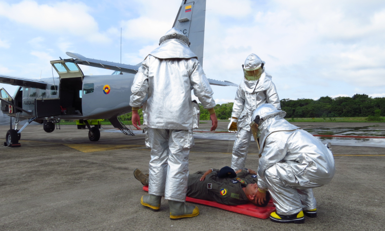 Con simulacro, el Grupo Aéreo del Amazonas refuerza sus capacidades para atender emergencias aéreas 