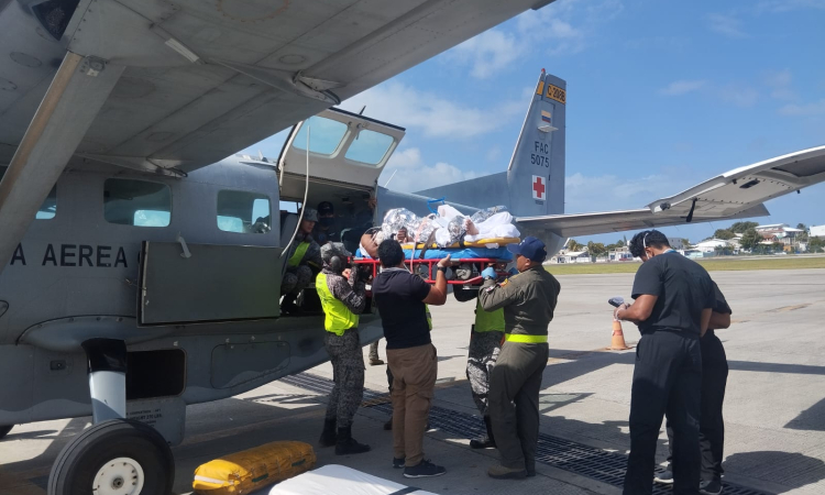 Traslado aeromédico de menor de edad desde Providencia a San Andrés