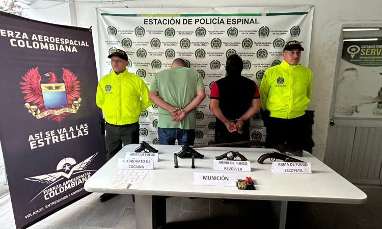 Detenidos alias “pechudo” y alias "Mecánico" en el Espinal, Tolima