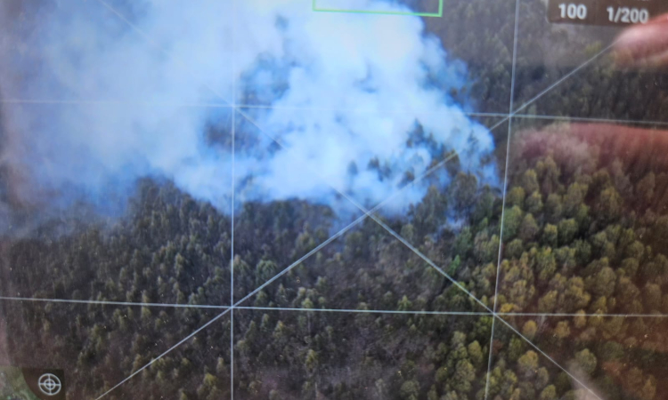 Drones de última generación detectan prontamente incendio en el cerro de Madrid
