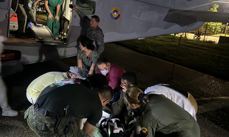 Una mujer con complicaciones médicas fue evacuada de la Macarena a Florencia, Caquetá 
