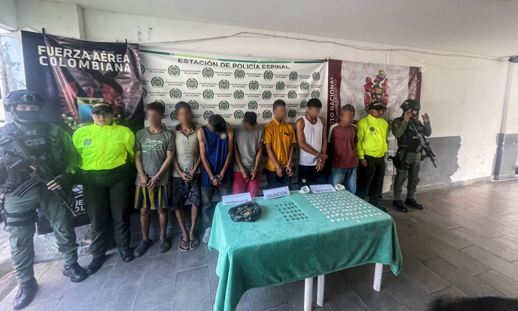 Golpe al tráfico de estupefacientes en el Espinal, Tolima: siete presuntos responsables fueron capturados