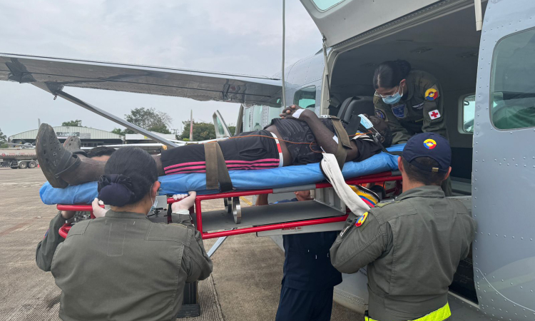 Aeronave medicalizada realiza traslado aeromédico en el Guaviare