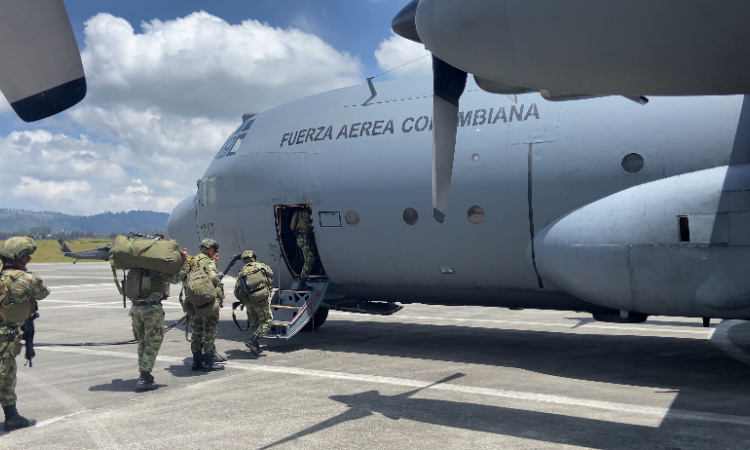 Llegan a Quibdó Fuerzas Especiales gracias a la Fuerza Aérea Colombiana