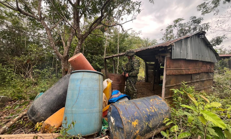 Redes del narcotráfico fueron debilitadas tras neutralización de dos laboratorios en Vichada