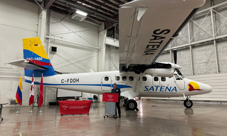  SATENA recibe en Canadá su primer avión Twin Otter para conectar zonas remotas