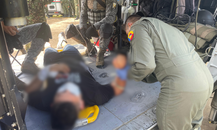 Operación humanitaria en el Catatumbo, salva vida de hombre herido
