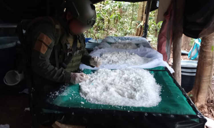 Desmantelado laboratorio avaluado en 61 mil millones de pesos