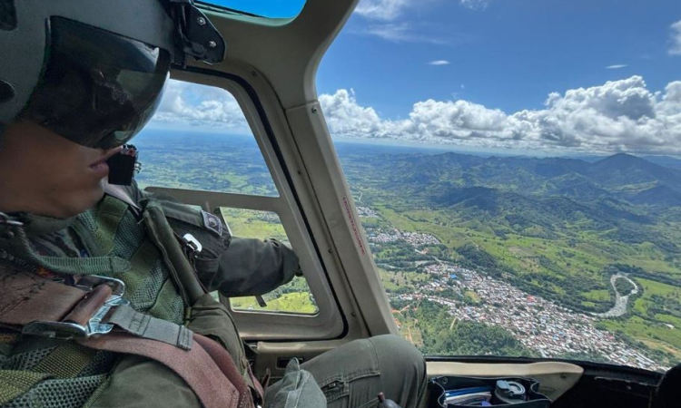 Misiones aéreas para incentivar la desmovilización en el suroriente del país