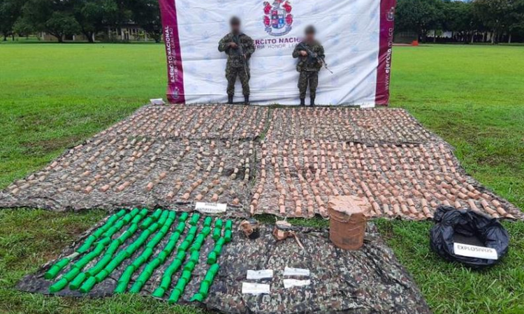 Fuerza Pública incauta más de mil minas antipersonal en Putumayo 
