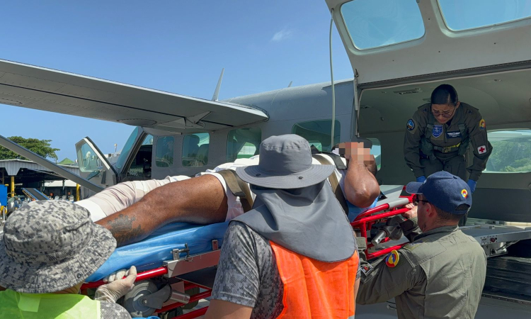 Paciente con fractura fue evacuado desde Providencia a San Andrés
