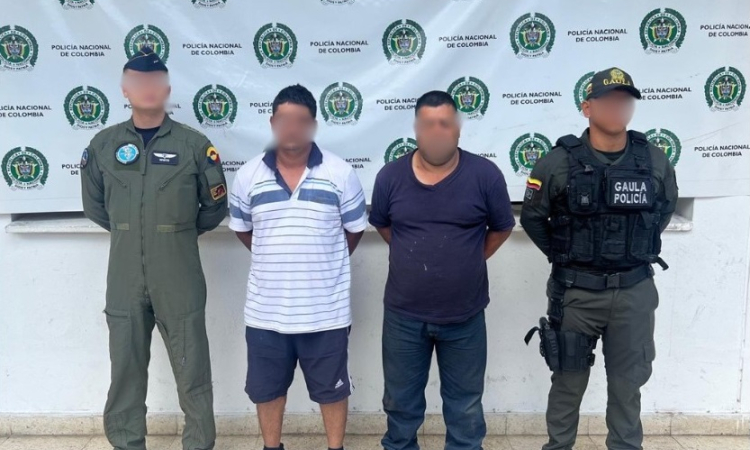 Capturados dos integrantes del grupo delincuencial “Los Camioneros”,  en el Cesar