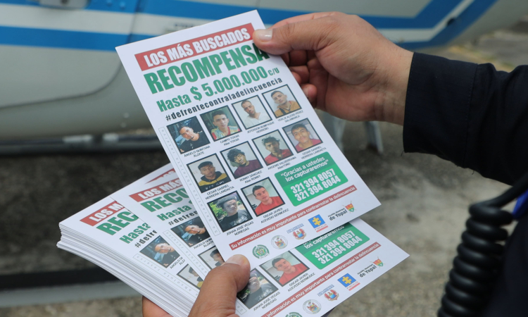 Más de 8.000 volantes de los más buscados fueron lanzados en Casanare