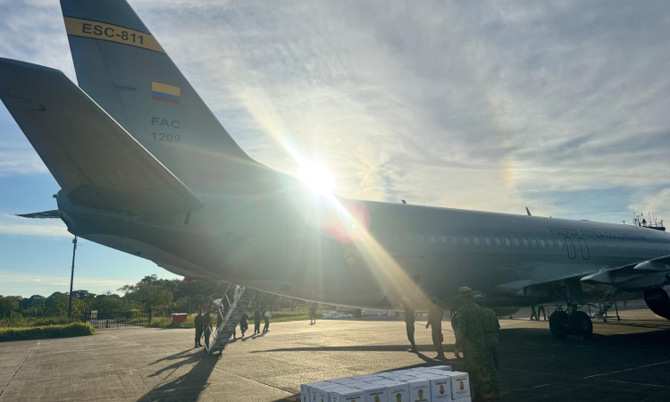 Más de 20 toneladas de ayudas humanitarias fueron transportadas a Inírida, Guainía