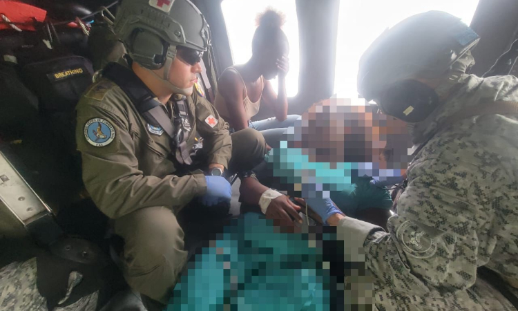 Mujer en embarazo fue evacuada desde Mandé hasta Medellín en misión humanitaria