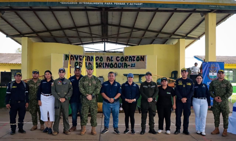 Proyección social y acercamiento institucional en Santa Rosalía, Vichada