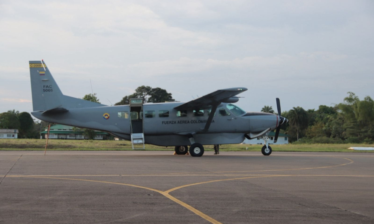 Simulación de interceptación aérea refuerza la seguridad en el suroriente colombiano
