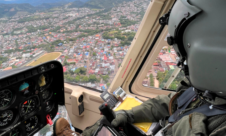  Operaciones aéreas fortalecen la seguridad durante los comicios en el suroriente colombiano