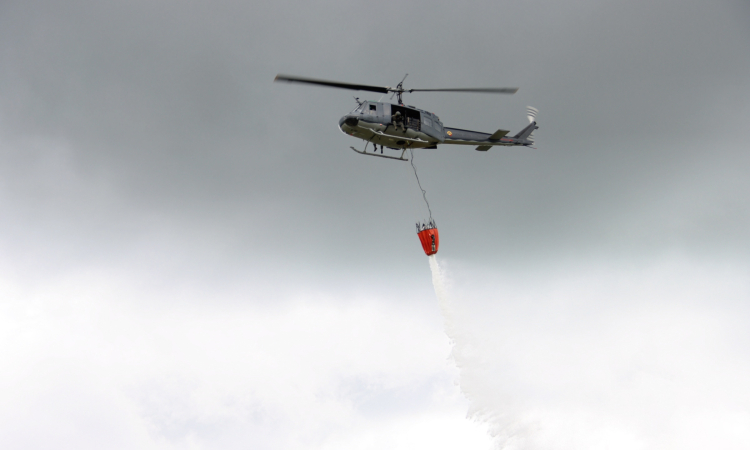 Entrenamiento aéreo fortalece capacidad de respuesta inmediata ante emergencias ambientales