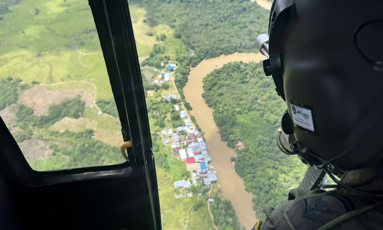 Vigilancia aérea fortalece la seguridad durante jornada electoral en Caquetá y Putumayo
