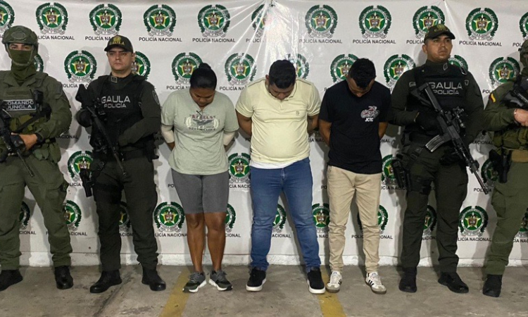 Capturados tres presuntos cabecillas del Clan del Golfo en Atlántico