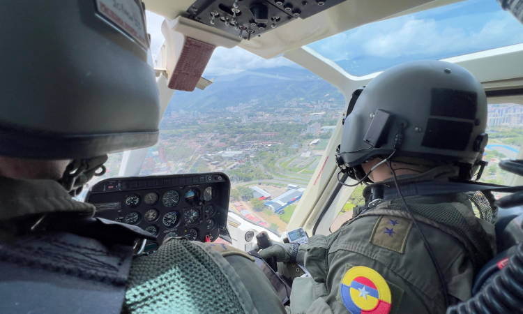 Operaciones aéreas fortalecen la seguridad vial en el Tolima, Huila y Cundinamarca