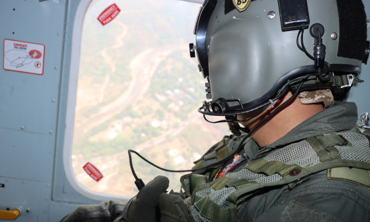 54 misiones aéreas de vigilancia brindaron seguridad en tres departamentos