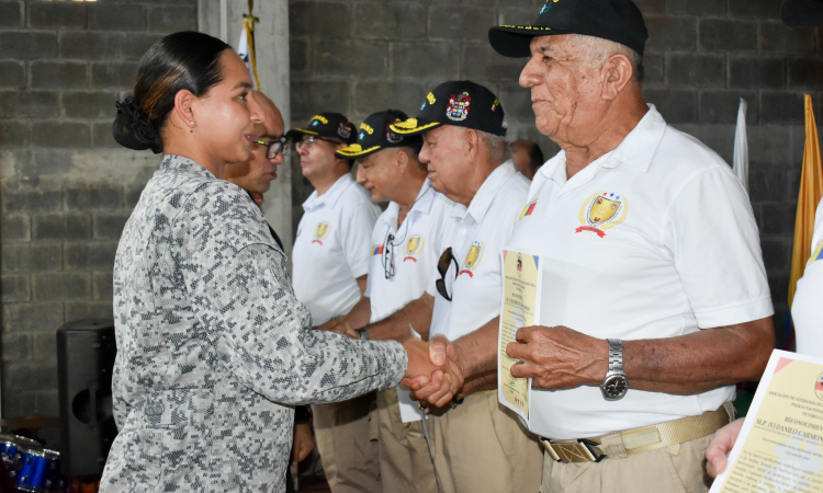 Veteranos recibieron importante reconocimiento en La Victoria, Caldas