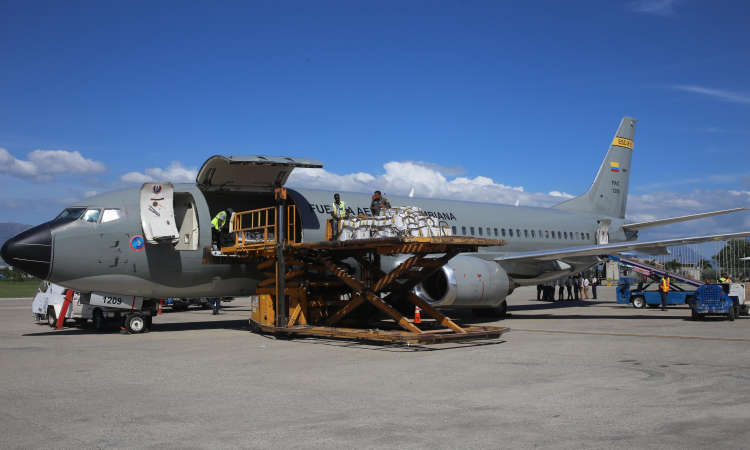 Asistencia Humanitaria de Emergencia llegó a Haití en aeronave de la Fuerza Aeroespacial