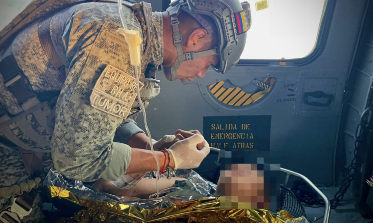 Compleja maniobra aérea para salvar un soldado herido en Anorí, Antioquia