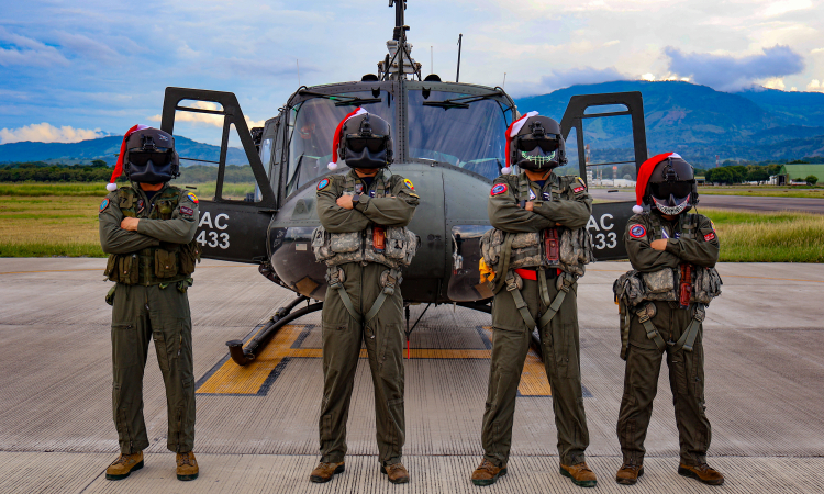 Operaciones aéreas y terrestres fortalecen seguridad ciudadana durante el puente de velitas