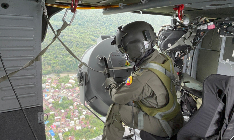 Mediante Operación de Información aérea en Chocó es fortalecida la seguridad regional