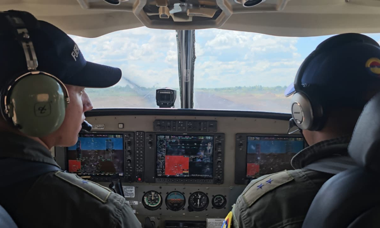 Presencia aérea refuerza la seguridad vial en la Orinoquía