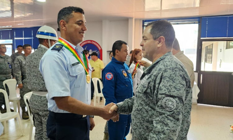 Condecoración Juan Nepomuceno Moreno exalta labor de la Institución Aérea en Casanare