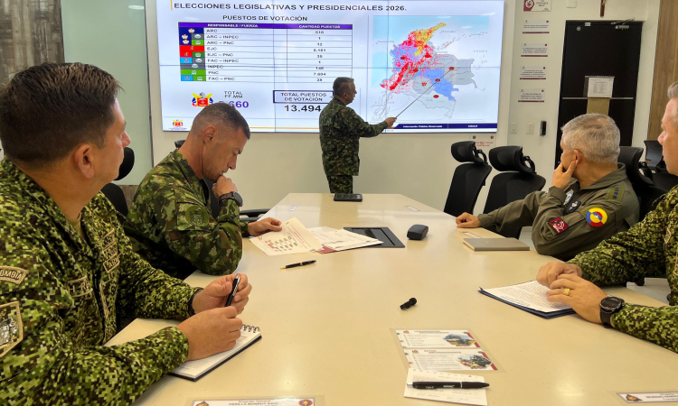 Fuerzas Militares activan dispositivo estratégico nacional para la seguridad del proceso electoral