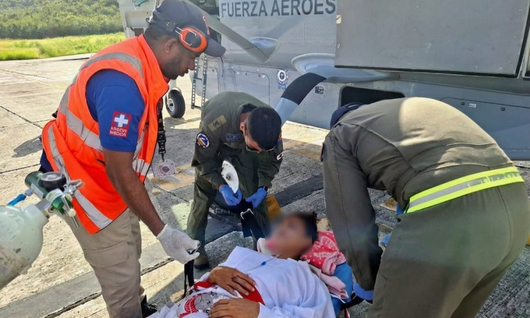 Respuesta aeromédica oportuna facilitó atención especializada en San Andrés