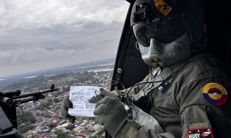 Aeronaves y personal militar acompañan elecciones al Congreso en el Magdalena Medio