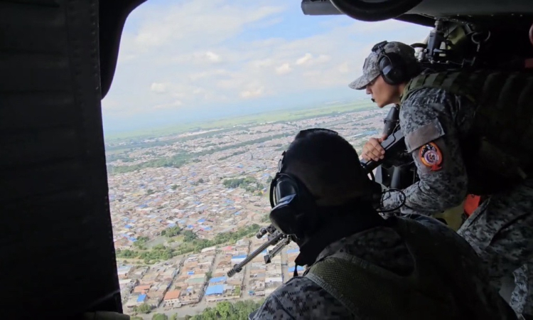 Suroccidente colombiano bajo vigilancia aérea permanente para garantizar una jornada electoral segura