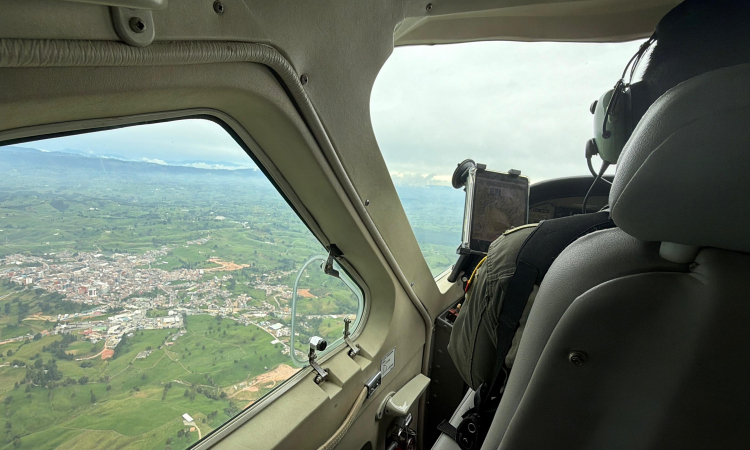 Vigilancia aérea se mantiene en Antioquia durante jornada electoral