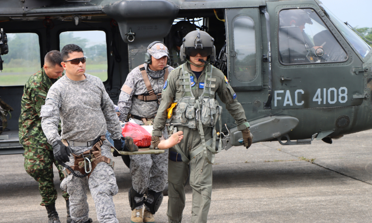 Traslado Aeromédico salva vida de integrante del GAOr estructura Ever Castro 