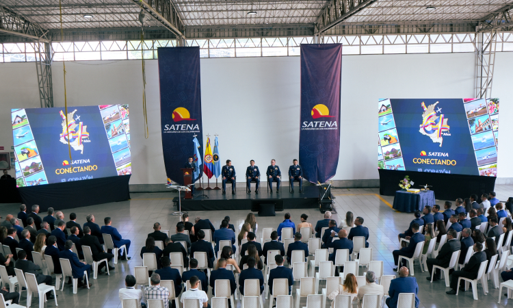 SATENA celebró en Medellín sus 64 años con el Twin Otter serie 1.000 como símbolo de su legado y expansión
