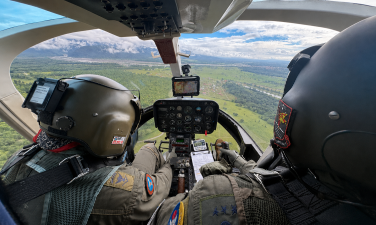 Gran despliegue aéreo por Plan Democracia en los llanos orientales