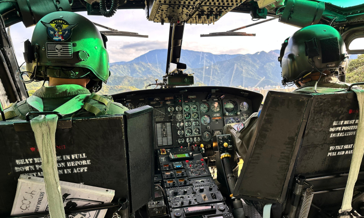 Helicópteros fortalecieron la vigilancia aérea durante la jornada electoral