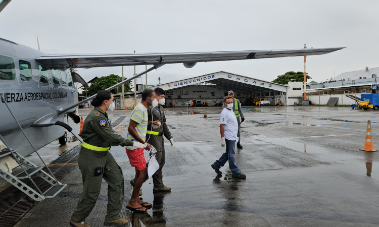 Capacidad aérea facilitó traslado de dos pacientes desde Providencia a San Andrés
