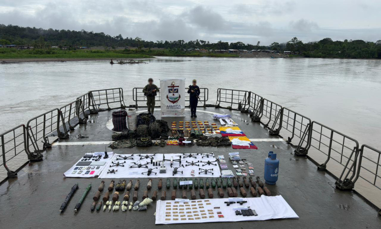 Operación conjunta permite importante incautación de material de guerra en Micay, Cauca
