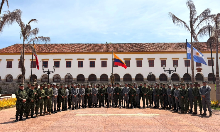 En la academia el púrpura representa unión entre las Fuerzas Militares
