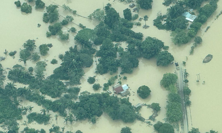Capacidades aéreas apoyan evaluación de emergencia por lluvias en Casanare