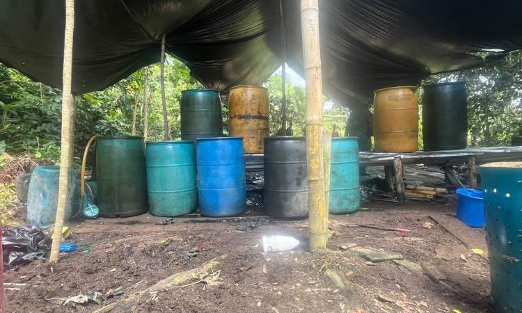 Fuerza Aeroespacial inhabilita siete infraestructuras del narcotráfico en Tumaco, Nariño