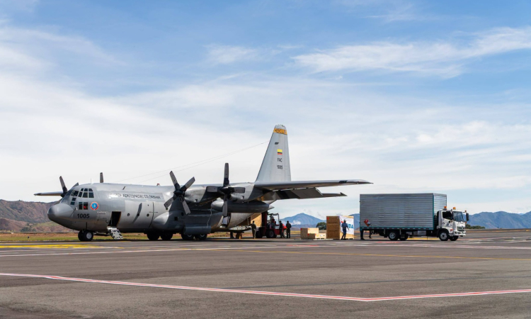 C-130 Hércules transportó a Nariño el telescopio más grande de Latinoamérica.