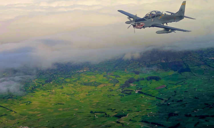 Vigilancia aérea permanente sobre vías de Nariño